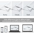 thumbnail image 4 of EcoNesxp 45 Inch Long Summer Insulated Room Divider Curtains for Bedroom Back Drawers White Short Curtains for Small Windows Semi Blackout Kitchen Cafe Curtains, 4 of 5