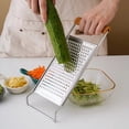 thumbnail image 4 of pstuiky Stainless Steel Grater Foldable & Double-Sided Multi-Functional Kitchen Tool for Potatoes, Cheese, Zesting 8.46X3.54 Inch Rust-Resistant, Easy to Clean & Store, 4 of 6