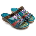 thumbnail image 3 of Penkiiy Orthopedic Sandals for Women Summer Sandals for Women 2024 Sandals with Arch Support for Woman Recovery Slides Plantar Fasciitis Slippers Women 41 Blue, 3 of 8