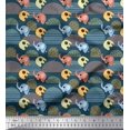 thumbnail image 1 of Soimoi Cotton Duck Fabric Cute Elephant Kids Print Fabric by The Yard 56 Inch Wide, 1 of 3