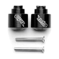 thumbnail image 3 of Krator Embouts de Barre Noirs Gravés Poignée Compatible avec Honda CBR 600RR 2003-2013, 3 of 3