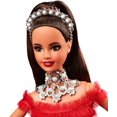 thumbnail image 3 of 2018 Holiday Barbie Doll – Brown Hair with Ponytail, 3 of 8