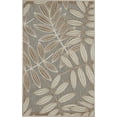 thumbnail image 1 of homeroots outdoor 384953 3’ x 4’ Natural Leaves Indoor Outdoor Area Rug, 1 of 1