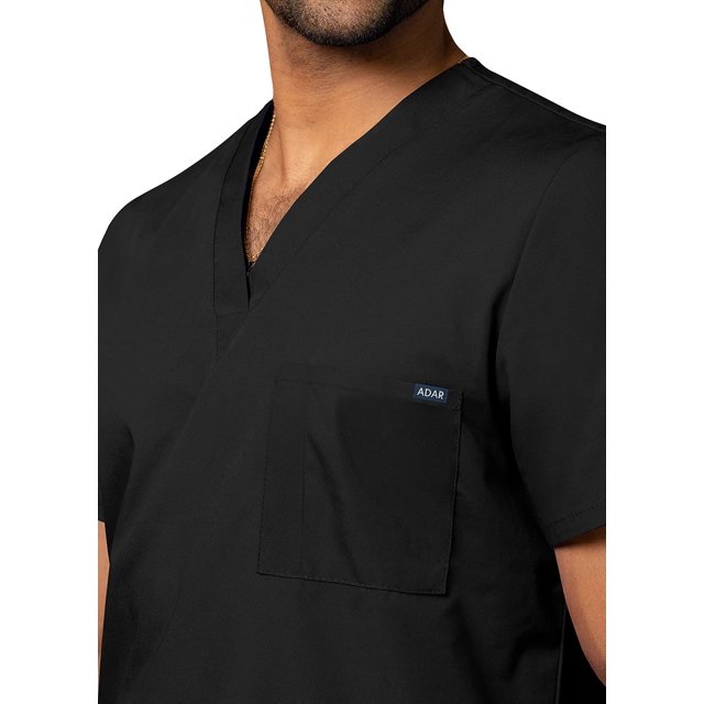Adar Universal Unisex Scrubs - V Neck Tunic Scrub Top