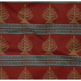 thumbnail image 4 of oneOone Organic Cotton Poplin Twill Fabric Chevron & Tree Block Printed Fabric 1 Yard 42 Inch Wide, 4 of 4