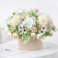 thumbnail image 2 of Meitianfacai Artificial Flowers, Artificial Peony Small Silk Flowers Fake Peonies Bouquet Rose Flower Arrangement Table Centerpiece for Dining Party Home Decoration, 2 of 4
