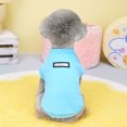 thumbnail image 4 of CBFFDC Pet T-shirt Pet Shirt Round Neck Exquisite Hemming Simple Style Soft Summer Sleeveless Top, 4 of 7
