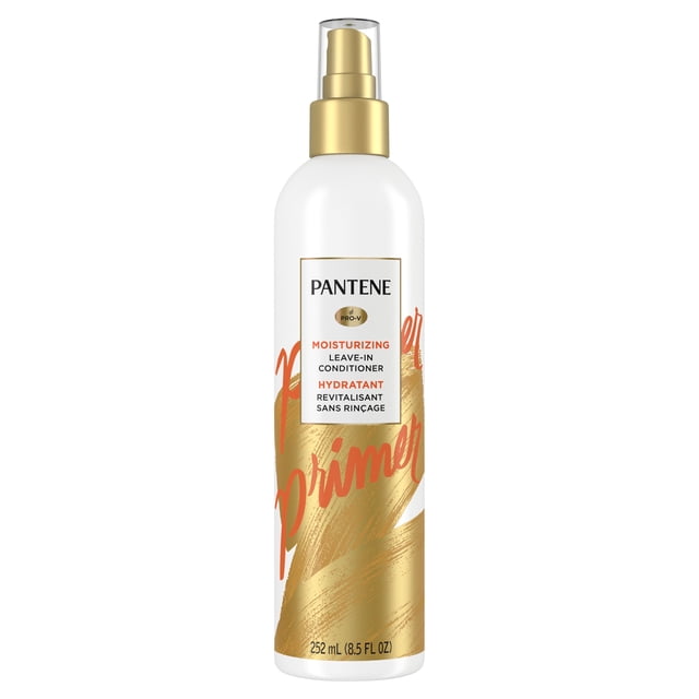PANTENE Pro-V Brume Revitalisante Hydratante Sans Rinçage en Blanc 252 ml (8.5 fl oz) Bouteille Vaporisateur avec accents Or et orange, Formulée pour Hydrater, Démêler et Protéger les Cheveux avec des Antioxydants, Offrant une Finition Légère et Non Collante Adaptée au restyling des Cheveux Secs.