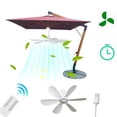 thumbnail image 1 of Portable Ceiling Fan, Mini USB Tent Fan for Camping, Outdoor Hanging Gazebo Fan, 5V Compatible Battery Power, Includes Extension Cord, 1 of 9