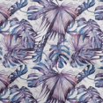thumbnail image 1 of oneOone Velvet Medium Blue Fabric Leaves Craft Projects Decor Fabric Printed By The Yard 58 Inch Wide, 1 of 5
