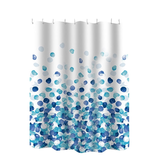 TIELUTT Doublure de Rideau de Douche en Tissu Transparent Robuste 96 Doublure de Rideau de Douche Lavable avec Poches Rideau de Douche Lourd avec Ventouses Ensemble de Rideau de Douche à Rayures Doublure de Rideau de Douche Extra Grand