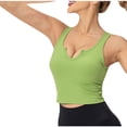 thumbnail image 1 of Yuyuzo Crop Tops for Women Sleeveless Shirts Deep V Neck Going out Tops Ribbed Knit Basic Tees, 1 of 4