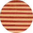 thumbnail image 1 of Ahgly Company Tapis d'Intérieur Ronds Abstraits Orange Tapis de Zone Abstraits, 6 Pieds Rond, 1 of 6