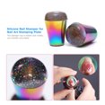 thumbnail image 2 of Colorful Handle Nail Stamper Shining Holographic Head Clear Silicone Stamper, 2 of 7