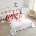 thumbnail image 4 of Erosebridal Ensemble de Literie Chic Feuille Grand, Couette Botanique Tropicale, Décor Eucalyptus, Réversible 3 Pcs, 4 of 8