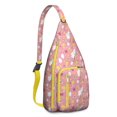 thumbnail image 1 of Cute Mythical Horse Sling Backpack - Unicorn Rainbow Print Shoulder Bag (Easy Access Pockets, Comfortable & Waterproof), 1 of 4