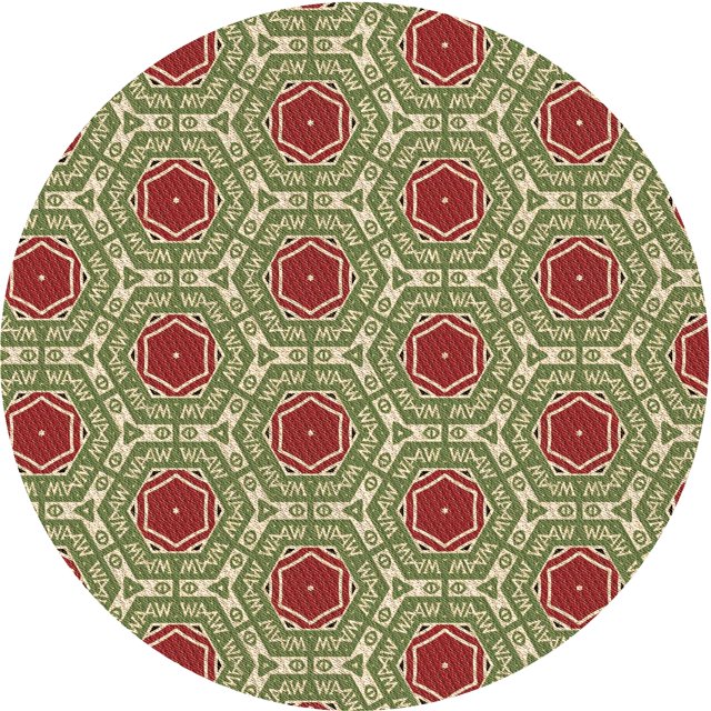 Ahgly Company Tapis Rond Lavable en Machine Intérieur Transitionnel Brun Selle, 4 Pieds Rond
