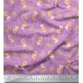 thumbnail image 1 of Soimoi Viscose Chiffon Fabric Leaves,Tree Stump & Squirrel Animal Print Sewing Fabric Yard 42 Inch Wide, 1 of 1