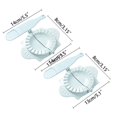 thumbnail image 1 of Oleegame 2PC Cookie Mold Kitchen Tool Press Dumpling Skin Mould Household Set Flower Dumpling Maker Beige, 1 of 2