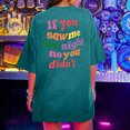 thumbnail image 4 of LSLJS Oversized T Shirts for Women Plus Size Slogan Graphic Drop Shoulder Short Sleeve Tops Summer Loose Pullover Tees, 4 of 8