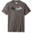thumbnail image 1 of DC Comics Men's Batman Arkham City Short Sleeve T-Shirt, Bat Charcoal, Small, 1 of 1