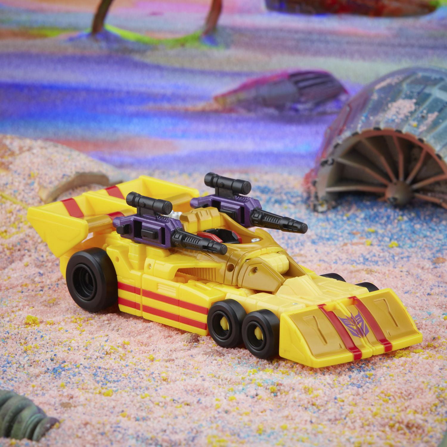Transformers Generations Legacy Deluxe Decepticon Dragstrip - Figura de 14 cm para crianças a partir dos 8 anos