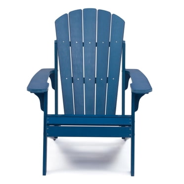 Tanfly Polycarbonate Adirondack Chair for Indoor/Outdoor Use – Navy Blue