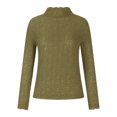 thumbnail image 2 of Chandails à Capuchon Mode pour Femmes Chauds Amples Blouse à Manches Longues Col Rond Chandail Décontracté Hauts Blouses Tenues de Rentrée pour Femmes en Liquidation, 2 of 7