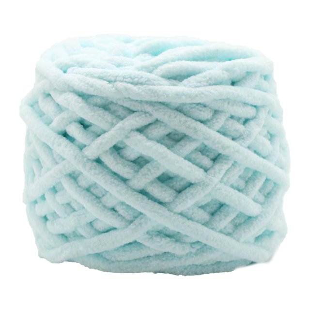 HEVIRGO 1 Roll 32M Yarn Soft Wide Usage Polyester Hand Woven DIY Craft Crochet Yarn for Patchwork