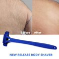 thumbnail image 3 of 1 Set Body Shaver Ergonomics Handle Sharp Head Multipurpose Portable Back Shaver Hair Removal Razor for Wife, 3 of 8