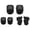 Black, variant on Eccomum Kids Knee Pads Set 6 in 1 Protective Gear Kit Knee Elbow Pads with Wrist Guards Children Safety Protection Pads for Rollerblading Cycling Skating