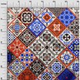 thumbnail image 3 of oneOone Viscose Jersey Brown Fabric Abstract Traditional Sewing Craft Projects Fabric Prints By Yard 60 Inch Wide, 3 of 4