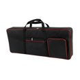 thumbnail image 3 of Milaget 61 Key Keyboard Case Handbag Padded Backpack Electric Piano Keyboard Gig Bag Black, 3 of 9