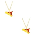 thumbnail image 4 of Transemion Gift Idea Pendant Necklace Unique Suitable For All Ages Gold Statement gold 2Set, 4 of 6