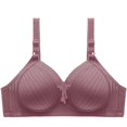 thumbnail image 3 of UPPADA Items Only Full Coverage Plus Size Bra Convenient Front Button Bras Cool Liftup Bra Super Gather Wireless Push-up Bra Lifting Bras Breathable Underwear Bra, 3 of 6