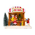 thumbnail image 3 of Desktop Ornaments Resin Miniatures House Holiday Decoration with Warm White LED, 3 of 9