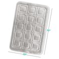 thumbnail image 2 of Clara Clark Bathroom Rugs, Velvet Memory Foam Bath Mat, Ultra Soft Non Slip and Absorbent - Waffled - Large - Silver, 2 of 6