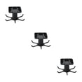 thumbnail image 4 of Maytalsory 1/2/3/5 Kitchen Hanger Self-adhesive Replacement Solid Color Punch-free 360 Degree Rotatable 6 Claw Detachable Mug Brush Rack Black 3PCS, 4 of 6