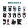 thumbnail image 5 of Reusable K Cups, Stainless Steel Universal Compatibility Refillable Capsule for Keurig 1.0 2.0 Coffee Maker, Eco-Friendly Dishwasher Safe Coffee Filter (2Pack), 5 of 5