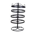 thumbnail image 1 of Ruiboury Rotating Earrings Organizer 4-Tier Layer Bracelets Pendants Iron Necklace Storage Rack Display Stand Showcase Shelf Black, 1 of 1