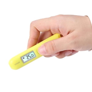 Contactless Mini Digital Infrared Thermometer with LCD Convenience Kitchen Gadget Handheld Portable Compact Size Pocket Temperature Pen Green