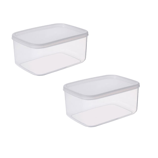 Oleegame 2PC Kids Snack Boxes For School Kitchen Refrigerator Organizer Refrigerator Airtight Storage Box With Lid Food Container