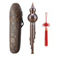 thumbnail image 3 of Flute, Flute Instrument Cucurbit Flute with Case,Metal Flute Ethnic Musical Instrument,C keys b Flat Key Gourd Flute Wind Instrument,Chinese Instrument, 3 of 8