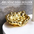 thumbnail image 4 of Up to 65% off SMihono Cleaning Supplies Electroplated Soap Box Soap Box Leaching Perforation-free Bathroom Soap Receiving Box Anti-slip Soap Holder Soap Rack, 4 of 4