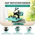 thumbnail image 4 of Eastvita Multifunctional 6-in - 1 Heat Press Machine with Dual Display/12x15 Inch/US Plug, 4 of 6