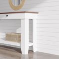 thumbnail image 2 of 54 Inch Long Console Table – Wooden Entryway Table with 2 Drawers & Open Storage Shelf, Sofa Table Behind Couch, Farmhouse Style Entryway & Hallway Organizer for Living Room, 2 of 6