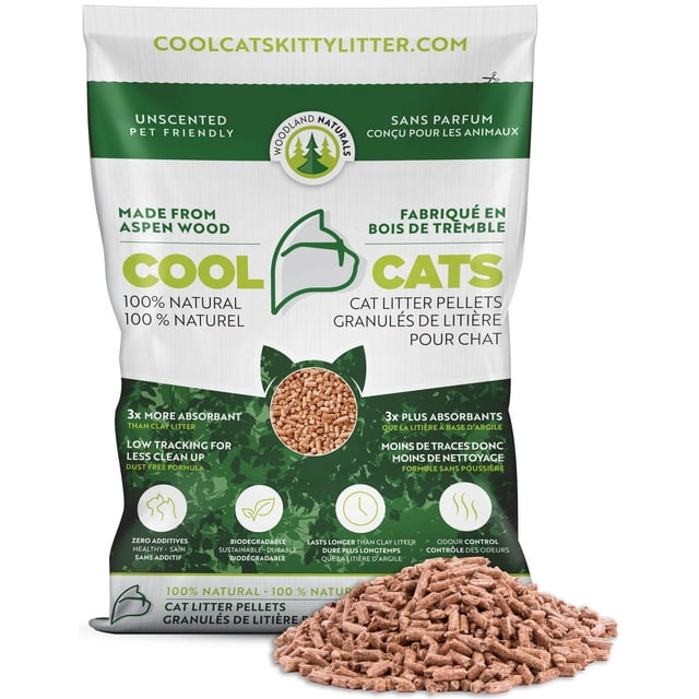 Litière pour chat en granulés de tremble Cool Cat's