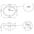 thumbnail image 3 of American Imaginations 16.5-in. W CUPC Oval Bathroom Undermount Sink Set In White - Brushed Nickel Hardware - Overflow Drain Incl. AI-31779, 3 of 7