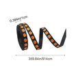 thumbnail image 3 of YIMWNYI Halloween Ribbon, Festive Party Decoration, Crafting and Gift Wrapping Supplies, 10 Yards of Versatile Polyester Ribbon, Elegant Bow Making Accessory, 3 of 6
