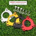 thumbnail image 3 of Maoww Bike Adapter Plate Chain Guide Aluminum Alloy Conversion Replacement Parts Biking Portable Repairing Accessory Silver 1Set, 3 of 6